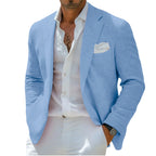 Linen Notch-Lapel Business Sport Coat