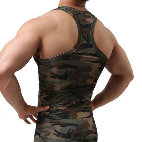 Camouflage Singlet Bodybuilding Vest