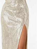 Sequin Slip Maxi Dress