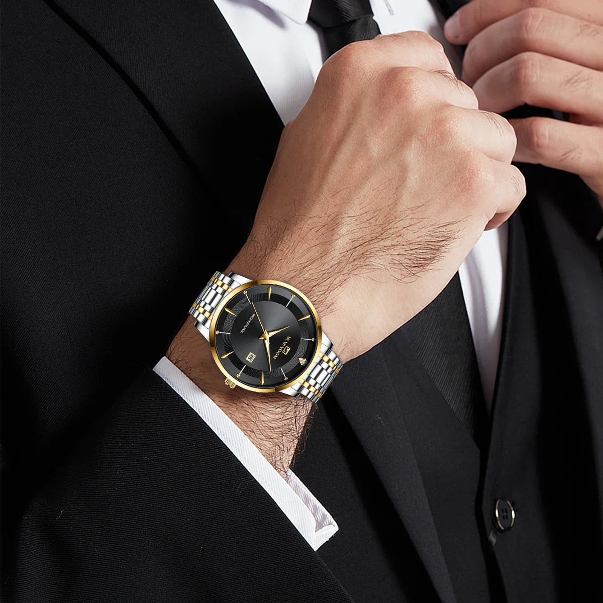 Luxury Rhinestone Men’s Watch