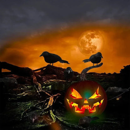 Halloween Artificial Crow Decorations