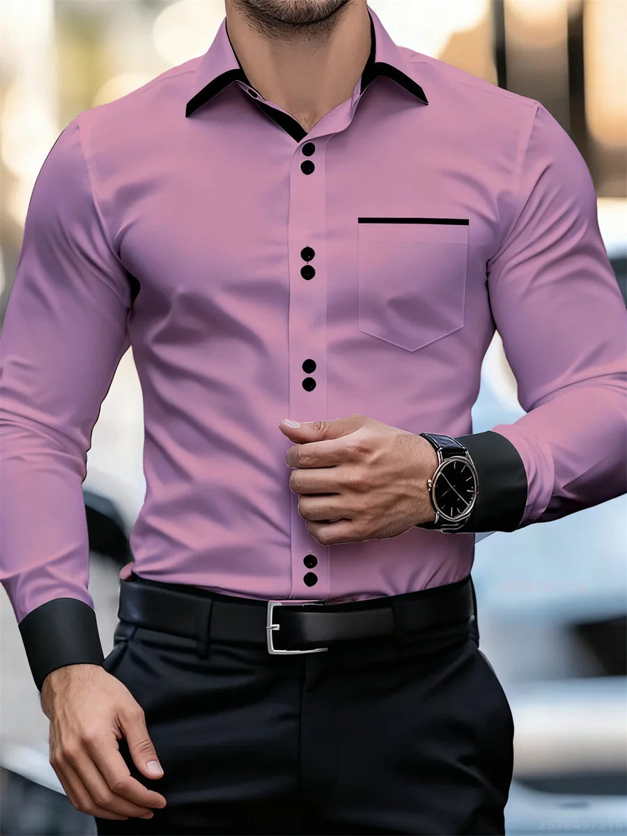 Printed Casual Collar Long Sleeve Shirt