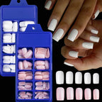 Milk White Press Nails Medium