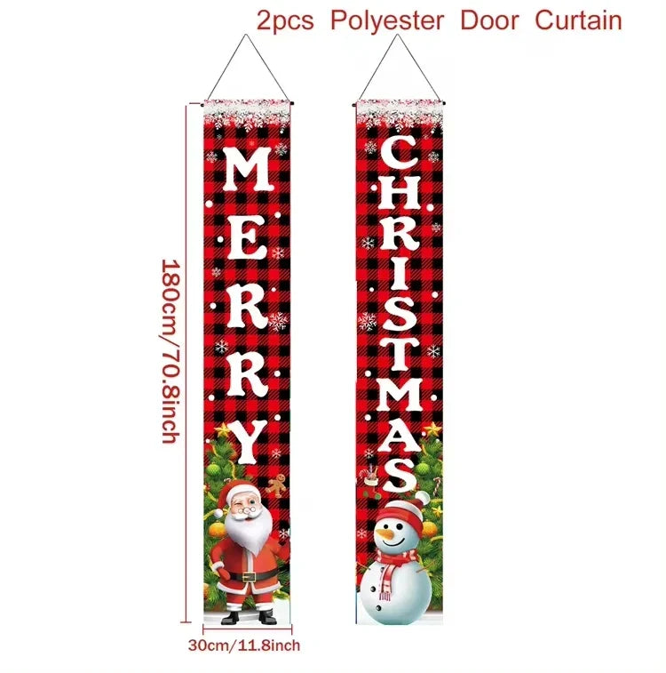 Christmas Hanging Door Banner