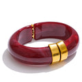 Acrylic Gold Bangle Set