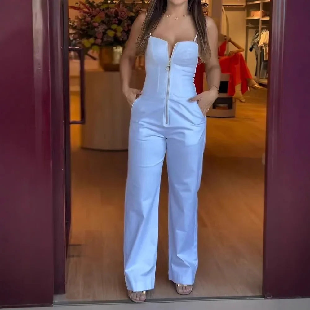 Professional High-Waist Office Lady Jumpsuit