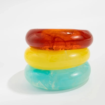 Thick Geometric Cuff Bracelet