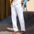 Linen Drawstring Beach Trousers