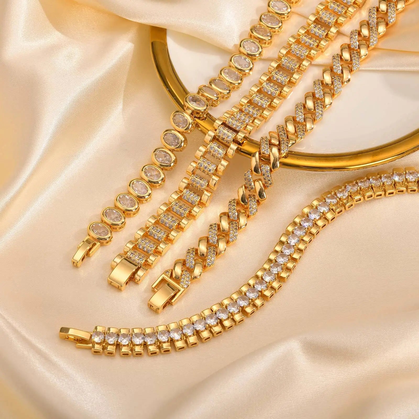 Gold Copper Chain Bracelet
