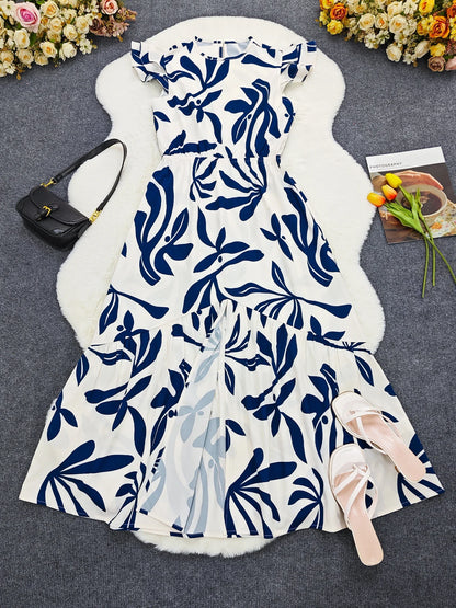 Casual Flutter Sleeve Dress