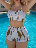 High Waist Drawstring Bikini