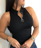Zip Y2K Top