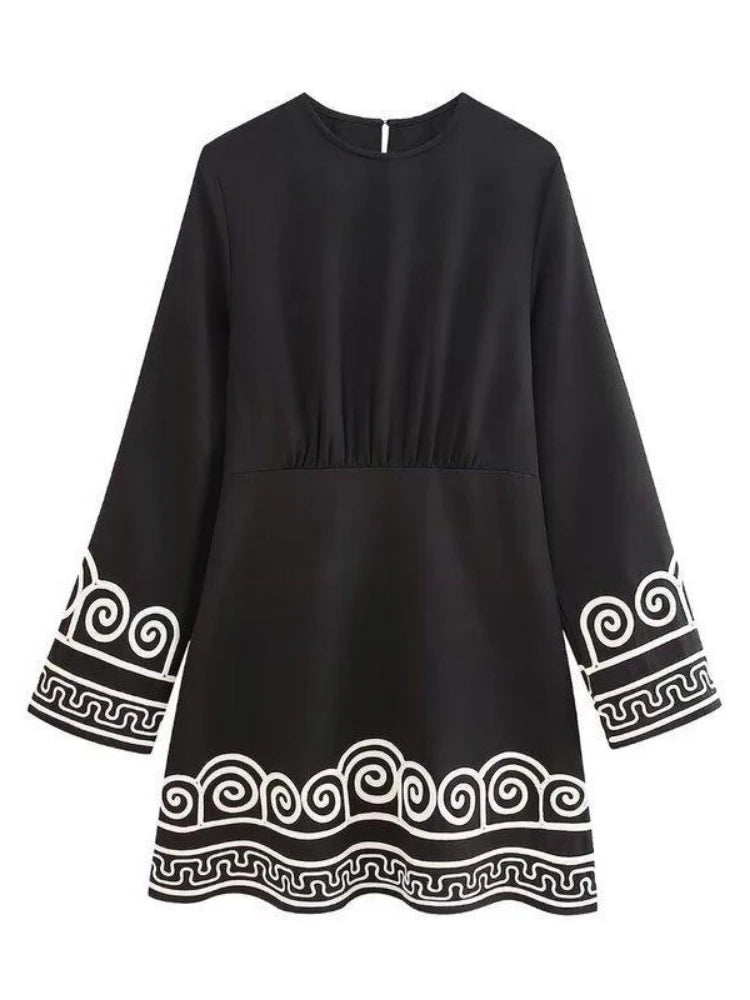 Women’s Embroidered Patchwork Dress