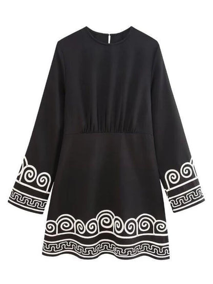 Women’s Embroidered Patchwork Dress