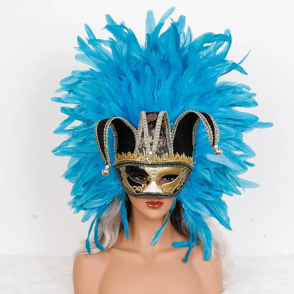 Feather Masquerade Party Mask