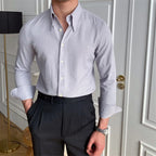Solid Casual Dress Shirt