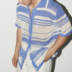 Striped Casual Knit Shirt