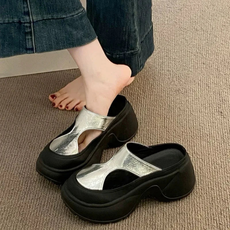 Roman Button Slippers