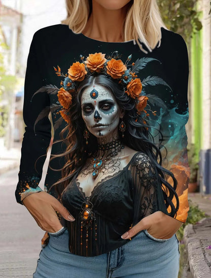 Sugar Skull Long Sleeve Shirt