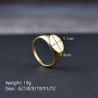 SANGSY Gold-Plated Signet Ring