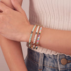 Platinum Minimal Cuff Bracelet