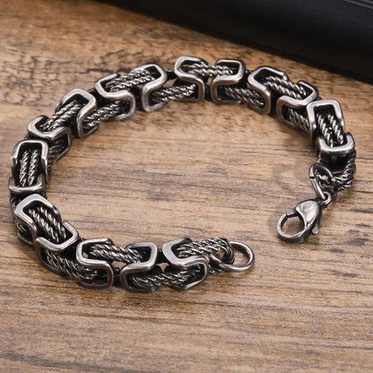 Men's Chunky Byzantine Bracelet