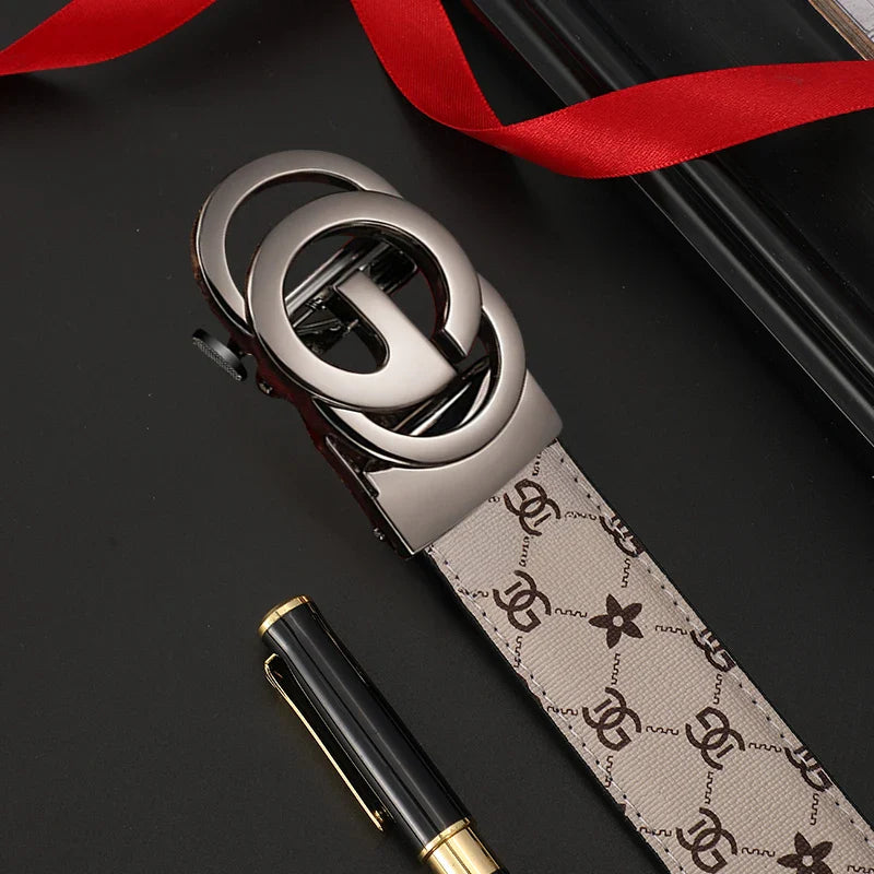 Men’s Automatic Buckle Leather Belt