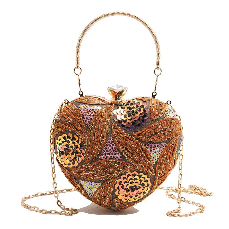 Heart Shape Party Clutch
