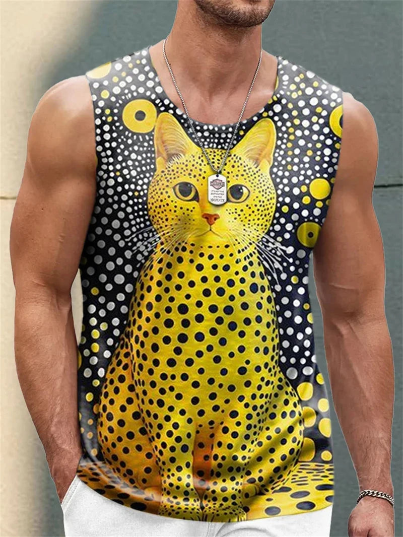 Leopard Print Streetwear Tank Top