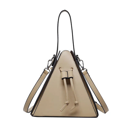 Luxury Leather Triangle Shoulder Bag