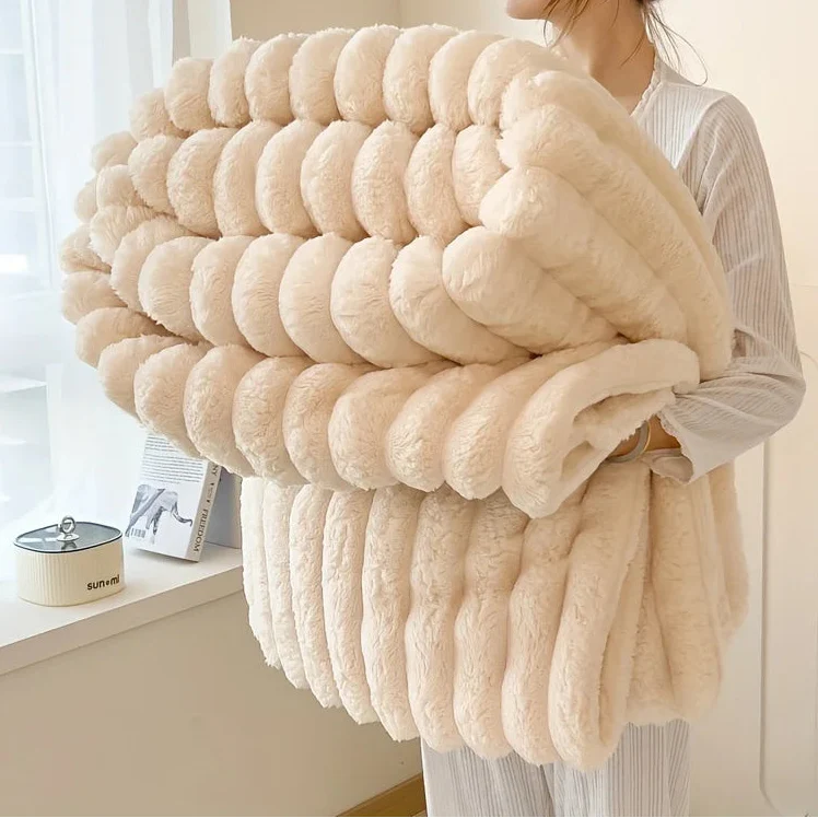Soft Rabbit Velvet Blanket