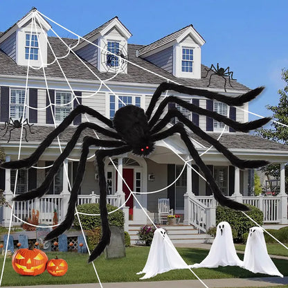 Halloween Giant Plush Spider Decoration