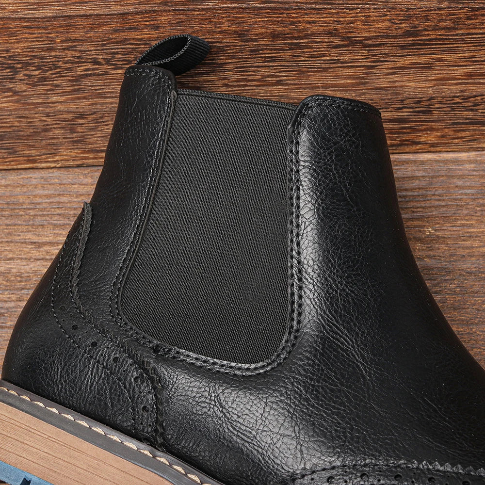 Brogue Chelsea American Leather Boots