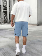 Flap Cargo Drawstring Shorts