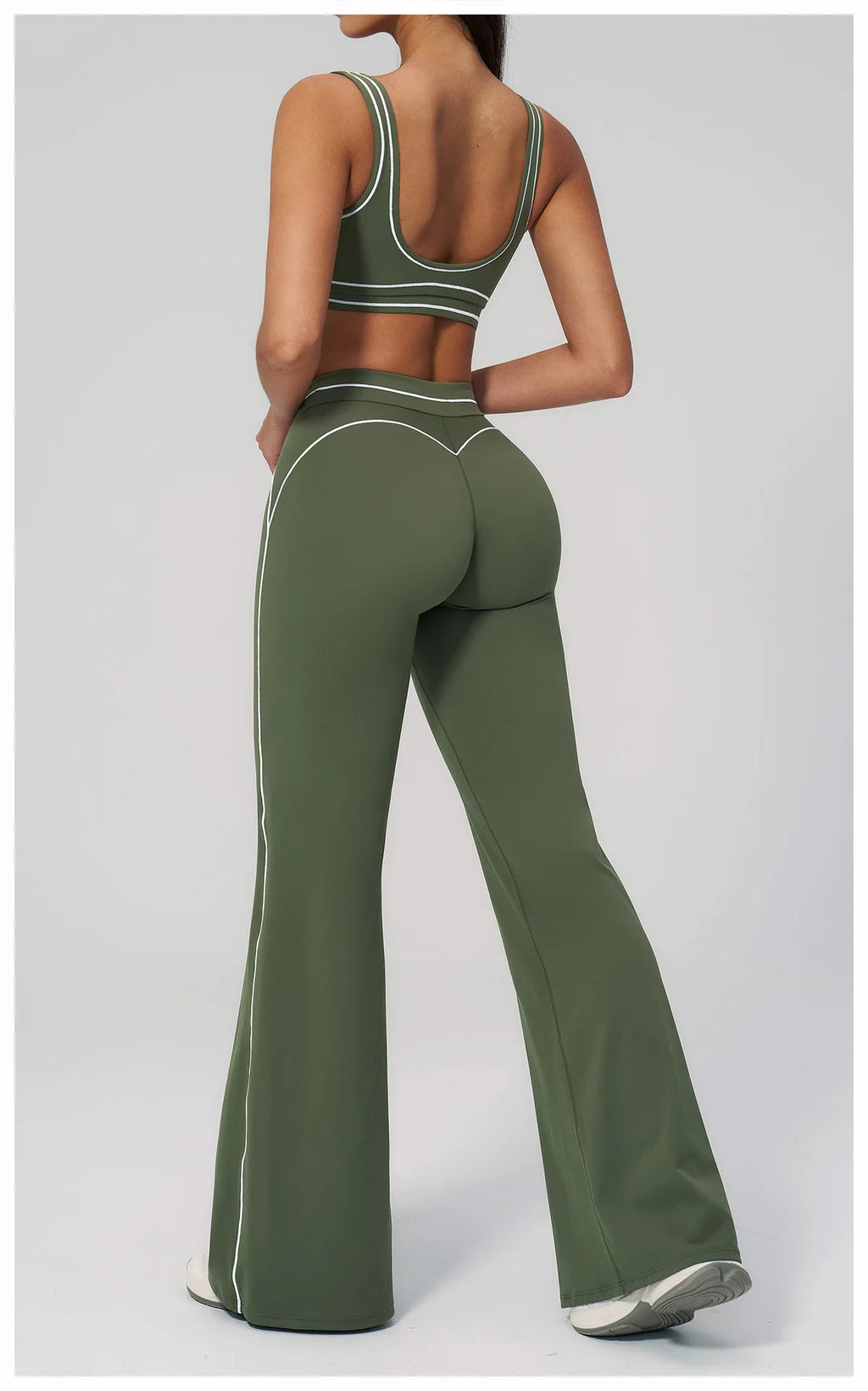 Knit Construction Sleeveless True-To-Size Fit Two-Piece Yoga Set
