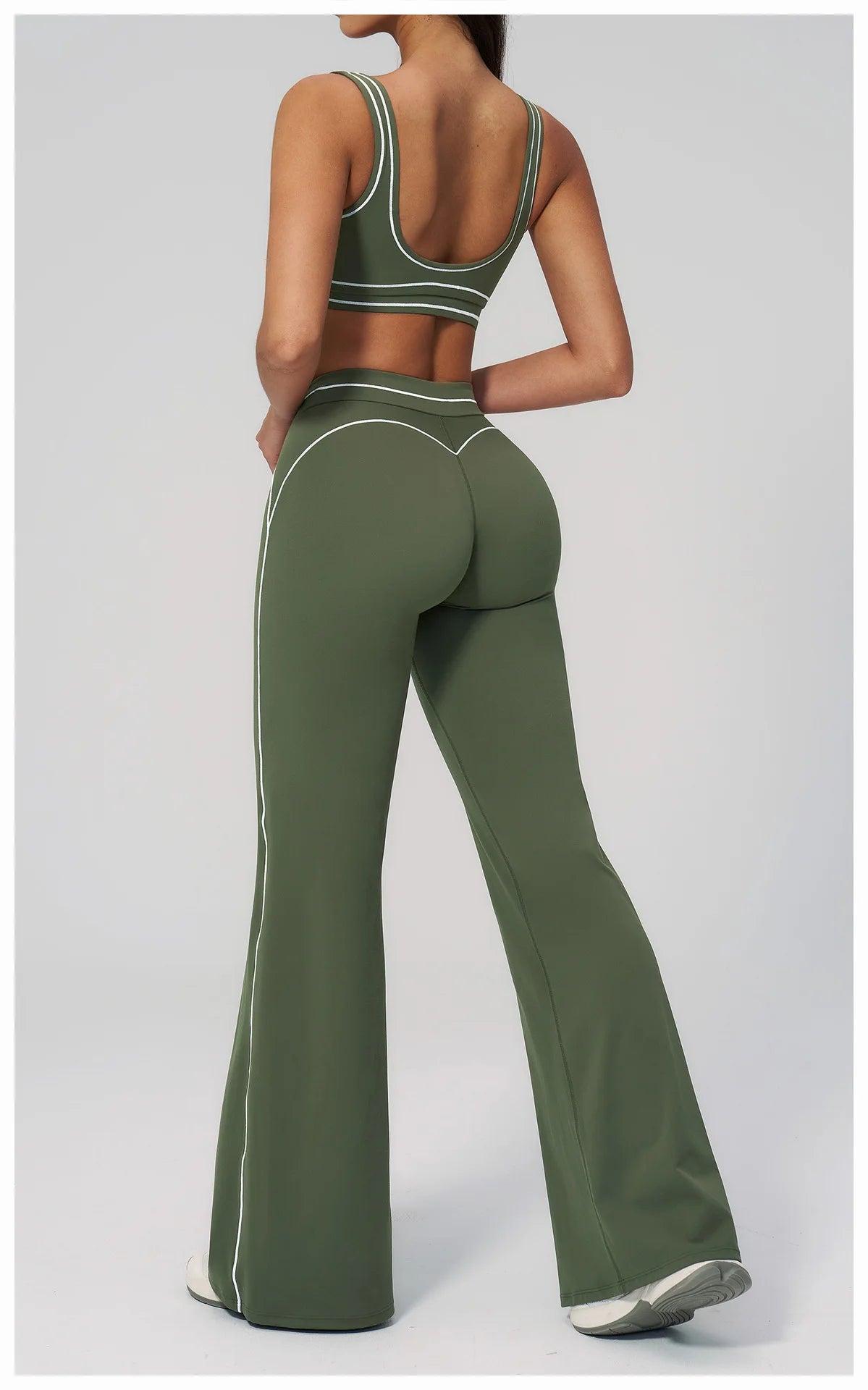 Knit Construction Sleeveless True-To-Size Fit Two-Piece Yoga Set