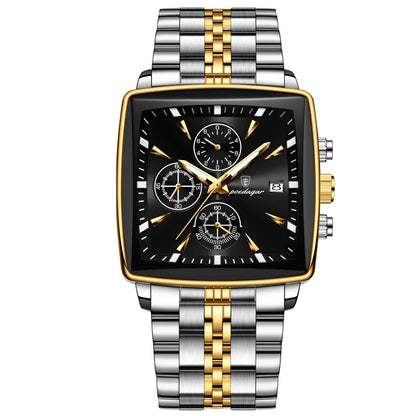 Square Face Chronograph Watch
