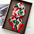 Print Silk Square Neckerchief