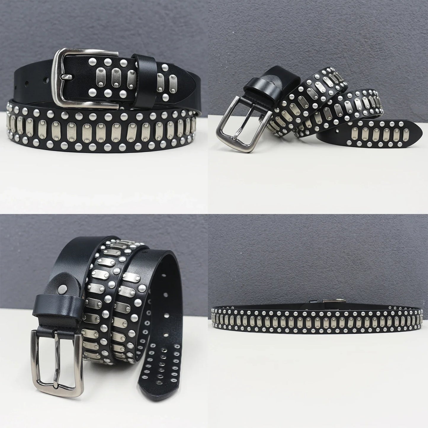 Heavy duty leather belt