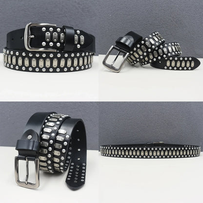 Heavy duty leather belt