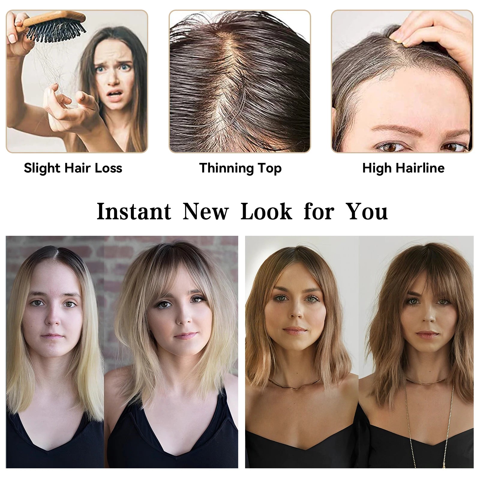 Brown Blonde Hair Topper