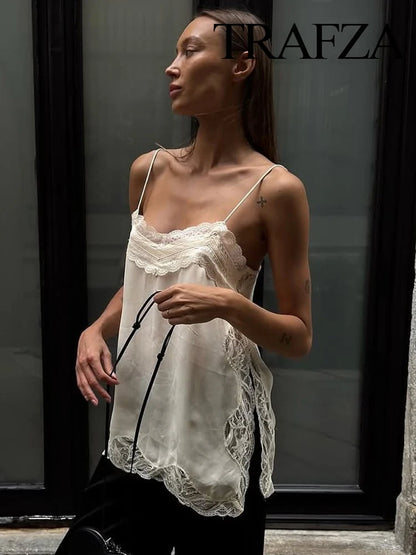 Summer V-Neck Lace Camisole