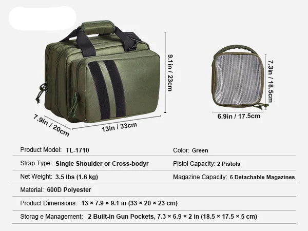 Tactical Pistol Range Backpack