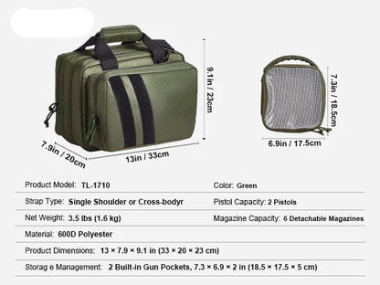 Tactical Pistol Range Backpack