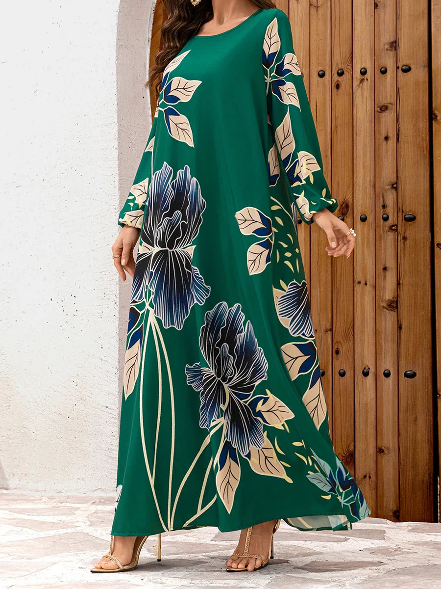 Flowy Silhouette Maxi Dress