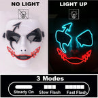 Glowing EL Wire Party Mask