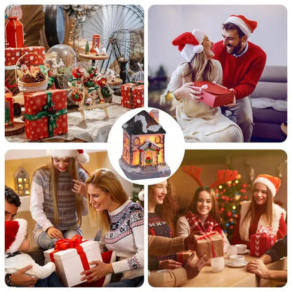 LED Christmas Village House