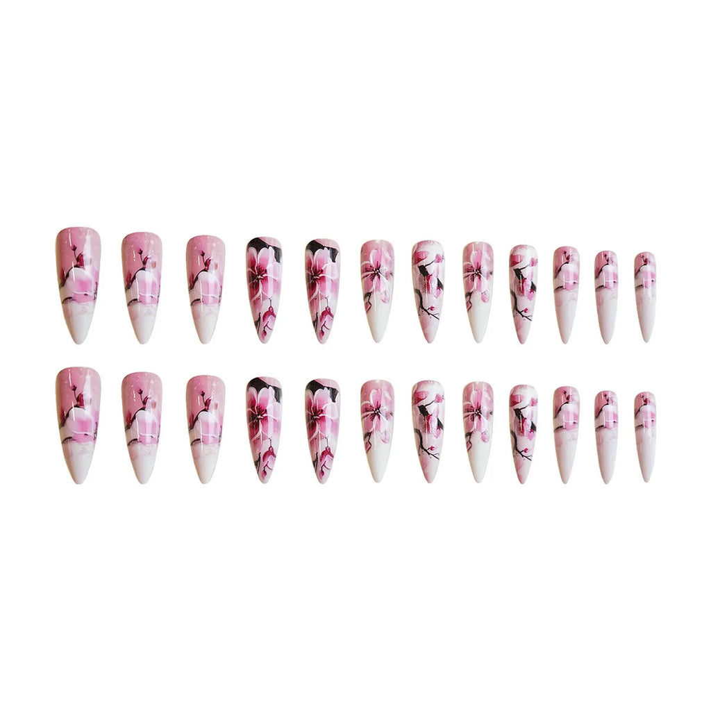 set Medium long fake nails