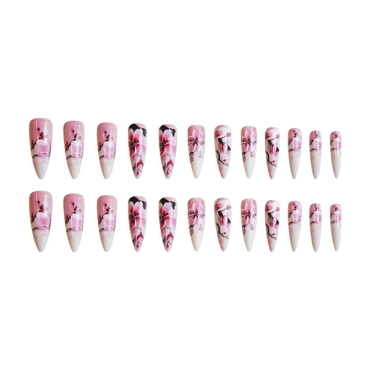 set Medium long fake nails