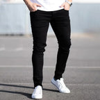 Slim Denim Zipper Jeans